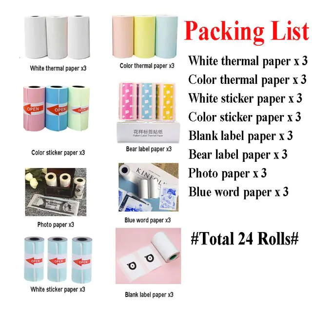 Peripage Thermal Paper: Sticker Variety - Image 9
