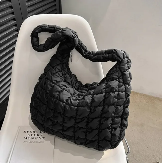 Pleated Shoulder Bag – Fashionable & Spacious - Image 19