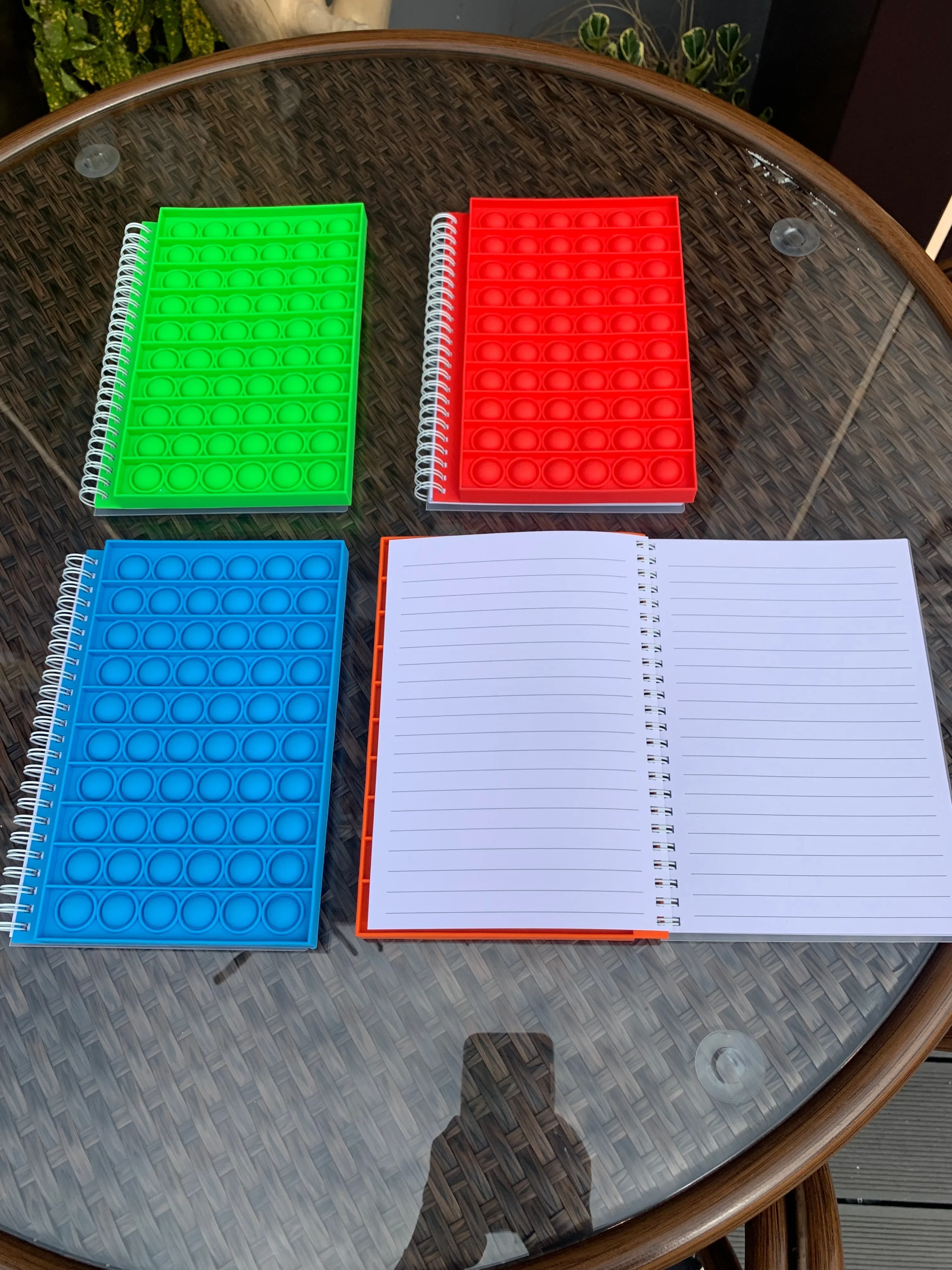 Pop Its Push Bubble Fidget Toys Pencil Case And Notebook - Image 5