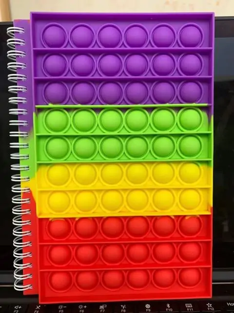 Pop Its Push Bubble Fidget Toys Pencil Case And Notebook - Image 7