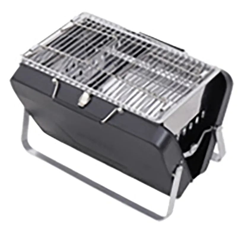 Portable Camping BBQ Folding Cooking Charcoal Coal Stainless Steel Grill - Image 4