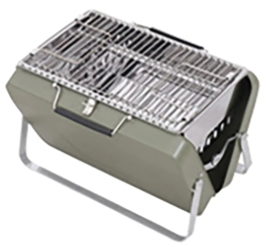 Portable Camping BBQ Folding Cooking Charcoal Coal Stainless Steel Grill - Image 5