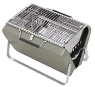 Portable Camping BBQ Folding Cooking Charcoal Coal Stainless Steel Grill - Image 8