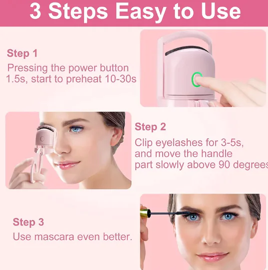 Portable Electric Heated Eyelash Curler - Image 3