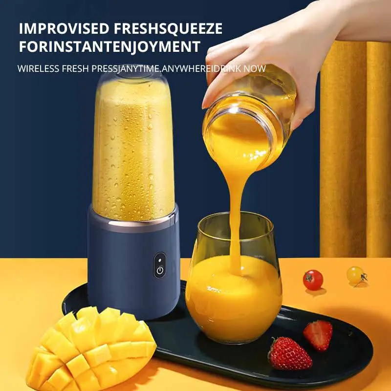 Portable Electric Small Juice Extractor Household Multi Function Juice Cup Mixing And Auxiliary Food - Image 2