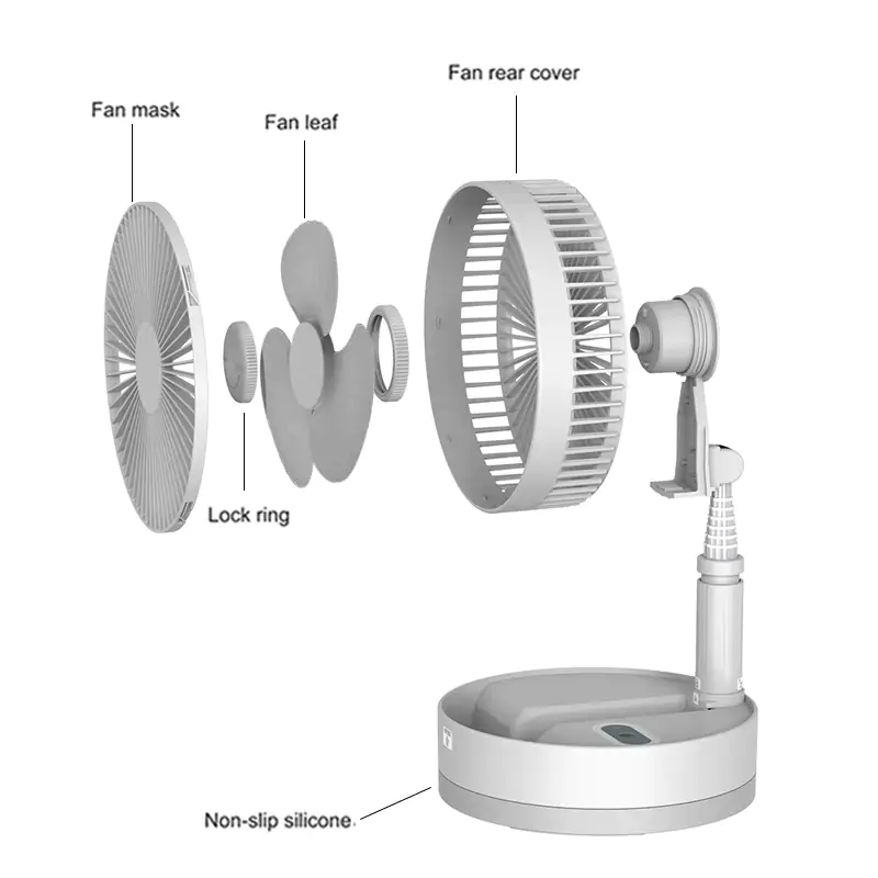 Portable Fan USB Rechargeable - Image 4
