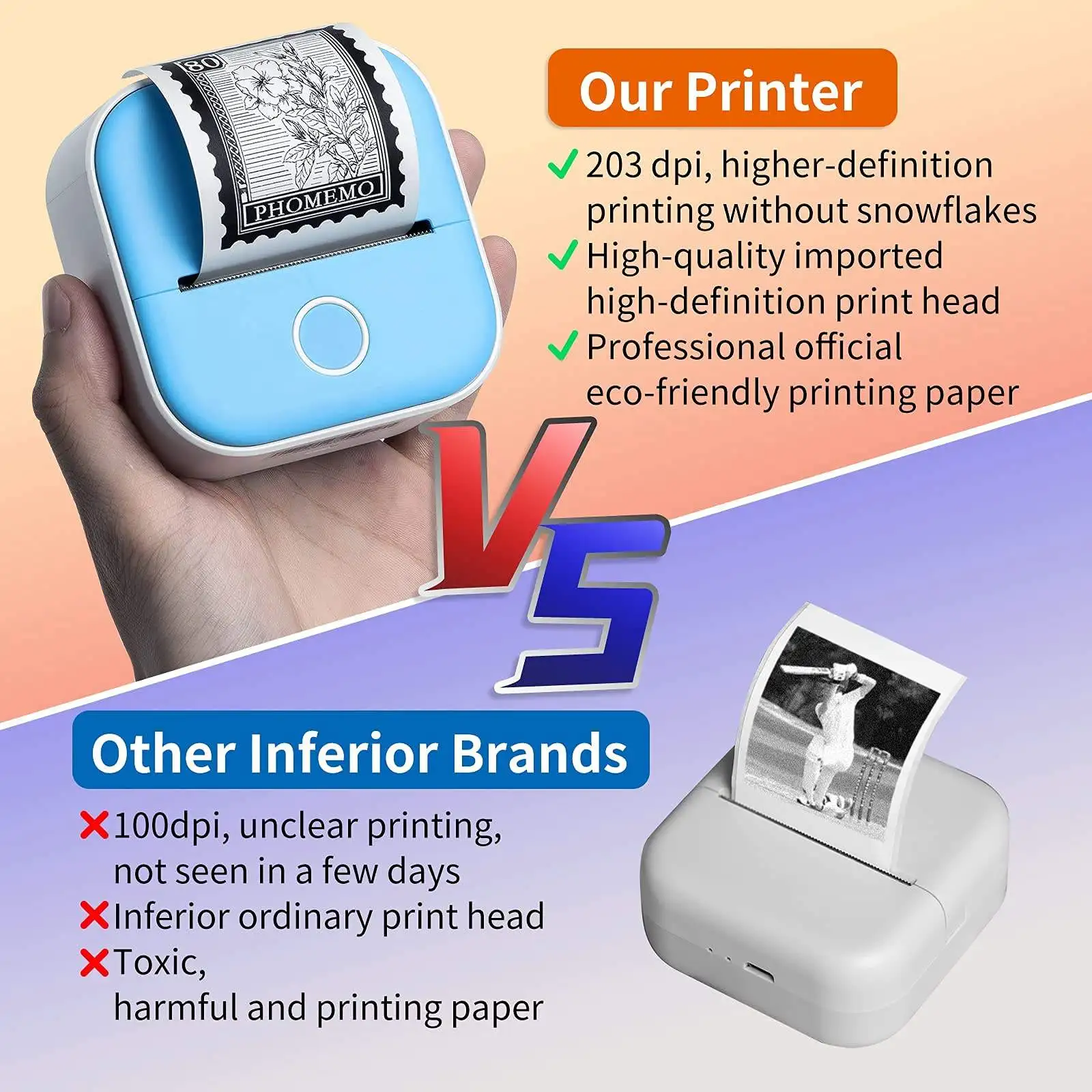 Portable Mini Thermal Label Printer - Image 3