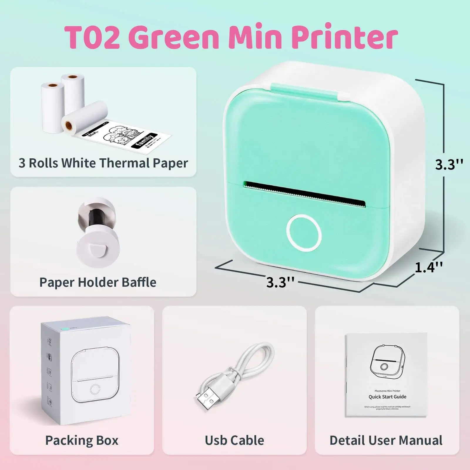 Portable Mini Thermal Label Printer - Image 5