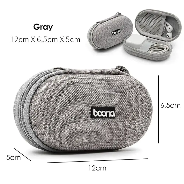 Portable Multifunctional Earphone and Cable Storage Bag - Image 12