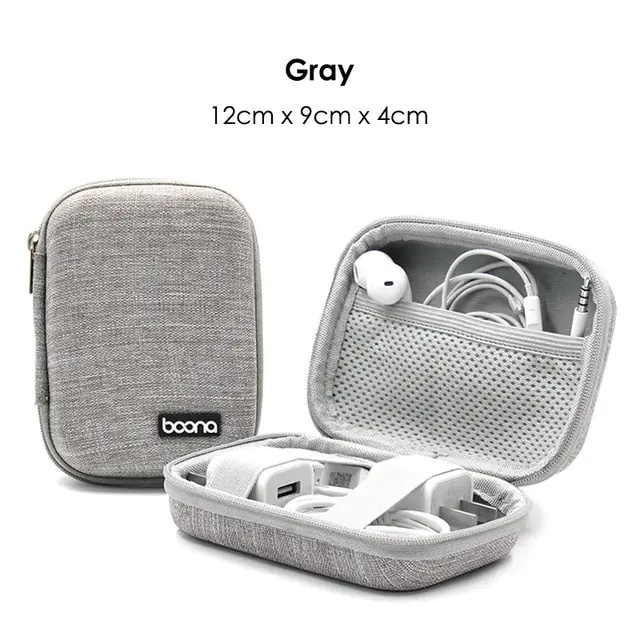 Portable Multifunctional Earphone and Cable Storage Bag - Image 13