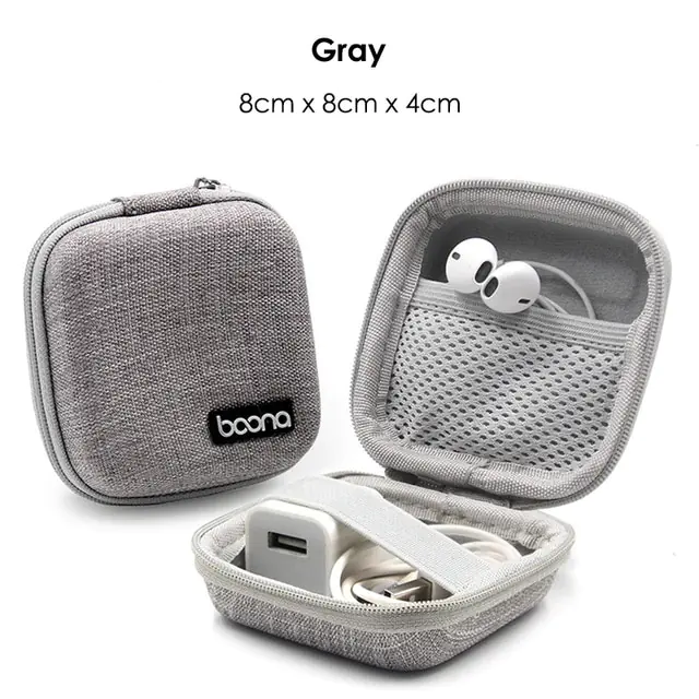 Portable Multifunctional Earphone and Cable Storage Bag - Image 18