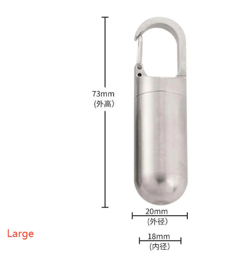Portable Waterproof Stainless Steel Pill Box - Image 2