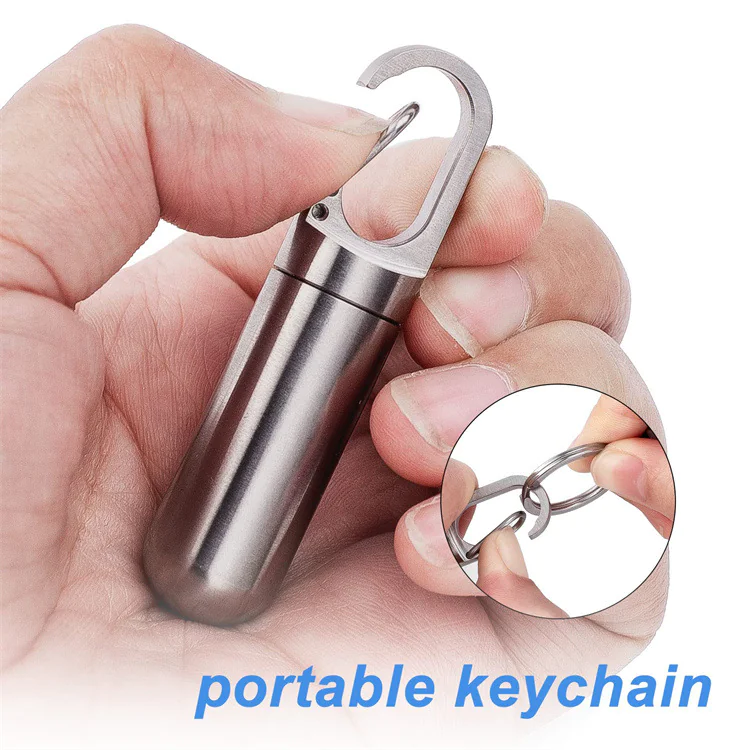 Portable Waterproof Stainless Steel Pill Box - Image 4