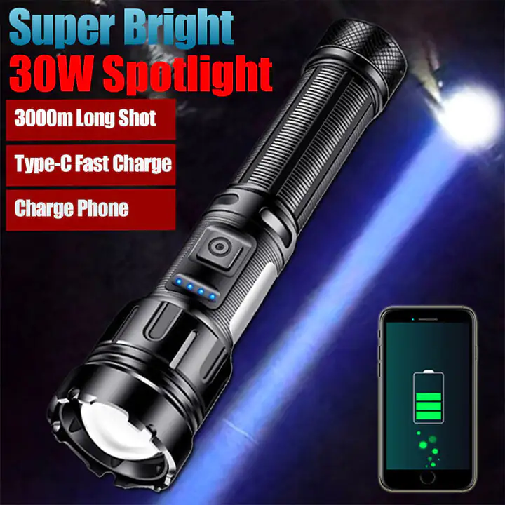 Powerful Led Flashlight Rechargeable LED - Image 3
