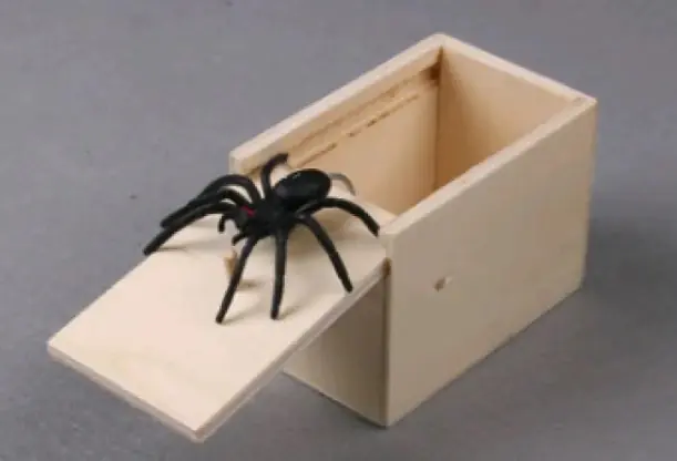 Prank Spider Wooden Scare Box - Image 4