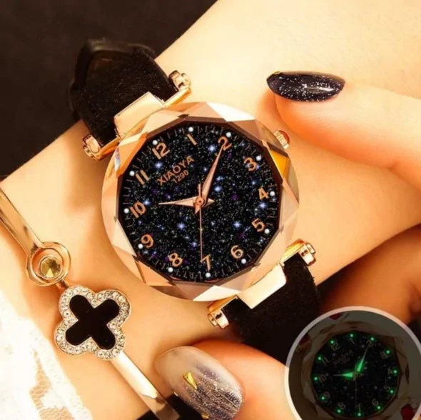 Premium Leather Star Sky Watch - Image 11