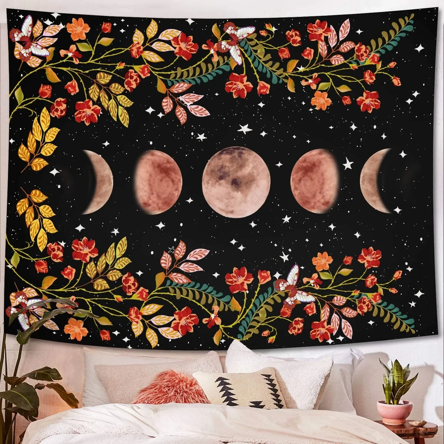 Psychedelic Moon Starry Tapestry - Image 15