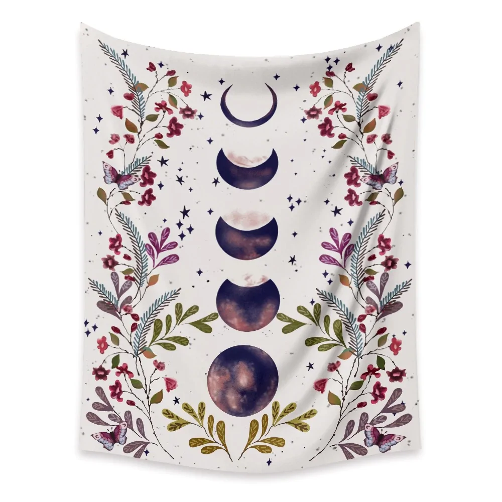 Psychedelic Moon Starry Tapestry - Image 7