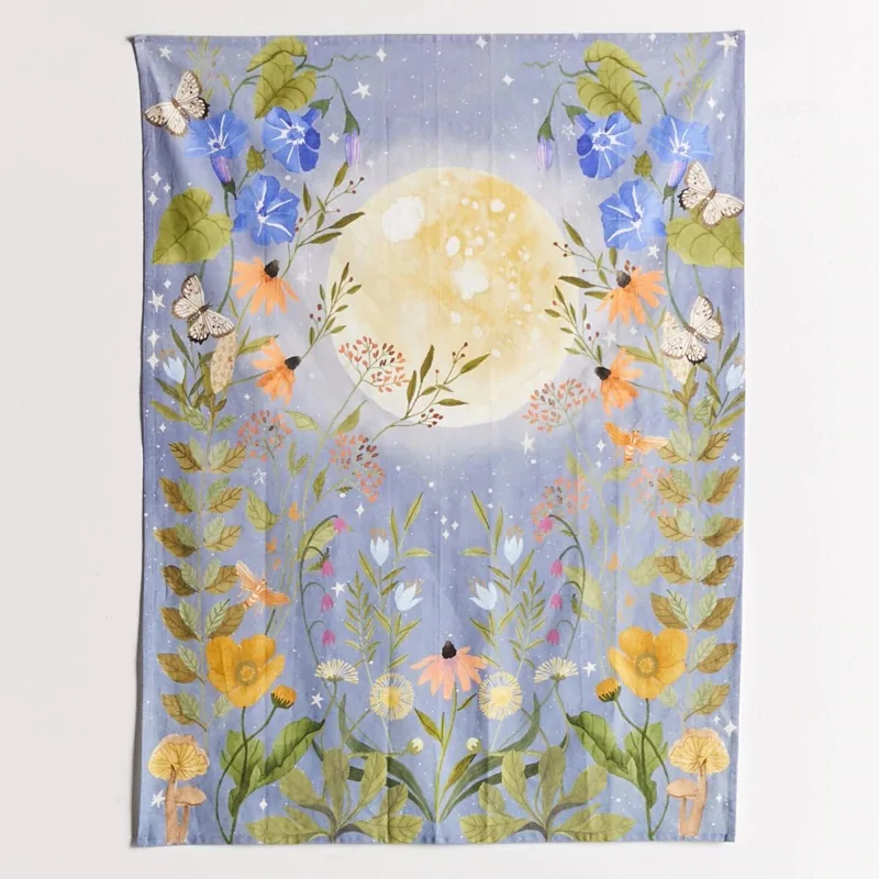 Psychedelic Moon Starry Tapestry - Image 8