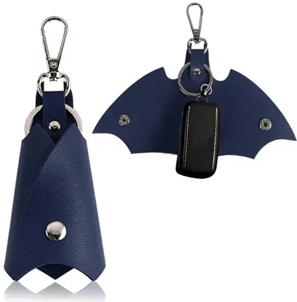 PU Leather Funny Bat Keychains - Image 3