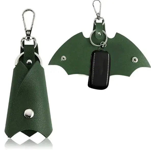 PU Leather Funny Bat Keychains - Image 4