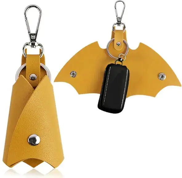 PU Leather Funny Bat Keychains - Image 5