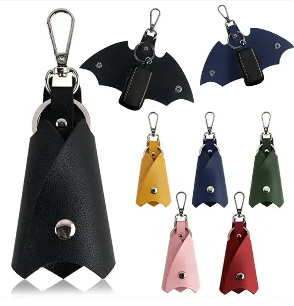 PU Leather Funny Bat Keychains - Image 8