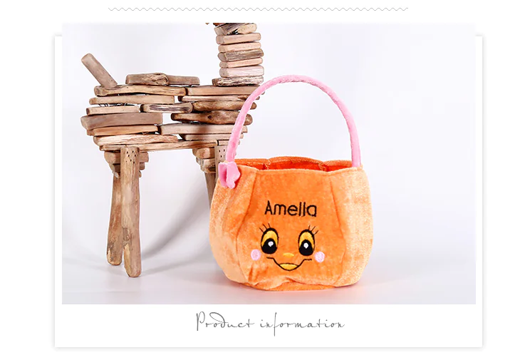 Pumpkin Bag, Pumpkin Lantern, Handheld Candy Jar - Image 2