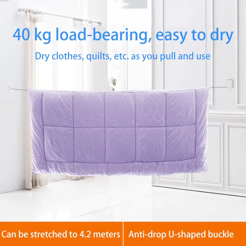Punch-Free Retractable Clothesline - Image 2