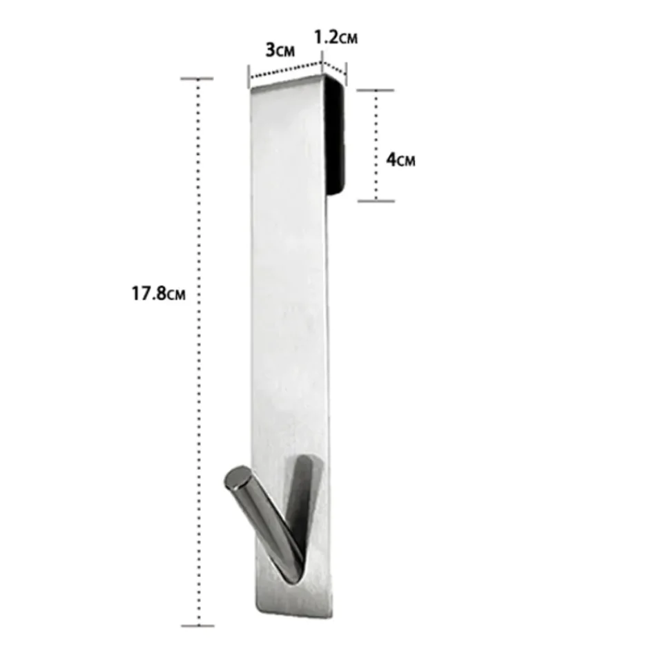 Punch-Free Stainless Steel Bathroom Hook - Image 11