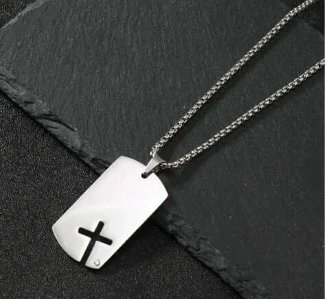 Punk Laser-Cut Stainless Steel Necklace - Image 9