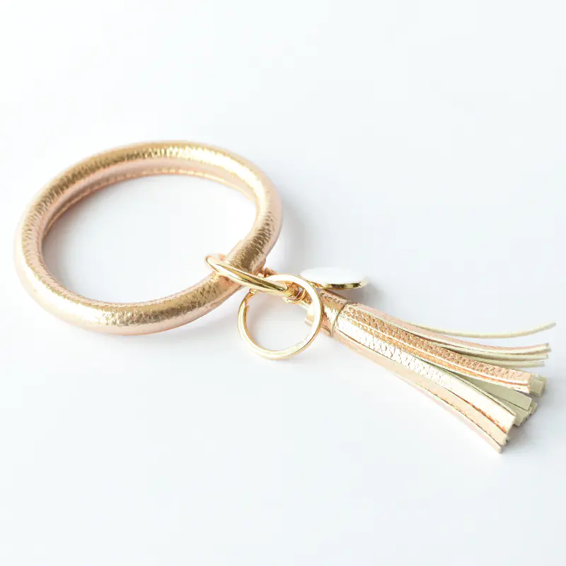 Pure Leather Tassel Pendant Bracelet - Image 10