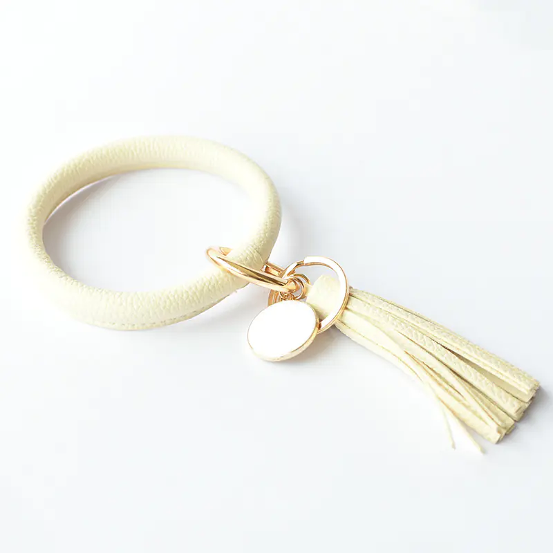 Pure Leather Tassel Pendant Bracelet - Image 11