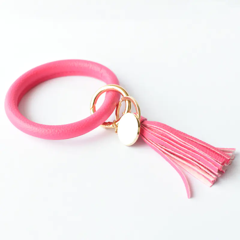 Pure Leather Tassel Pendant Bracelet - Image 12