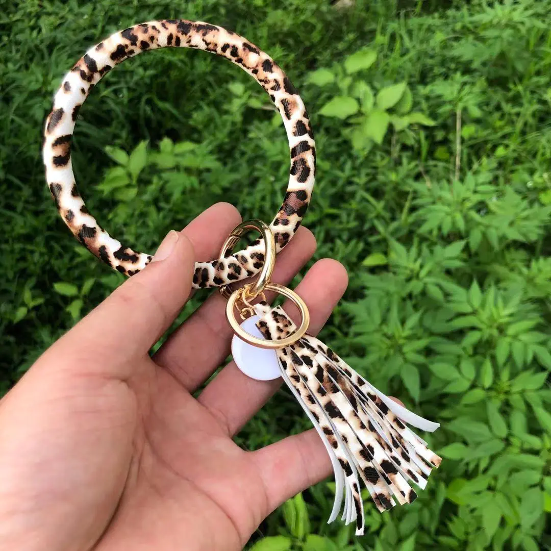 Pure Leather Tassel Pendant Bracelet - Image 4