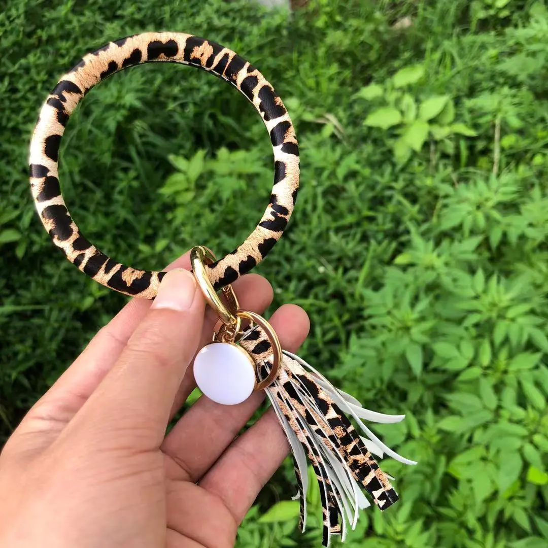 Pure Leather Tassel Pendant Bracelet - Image 5