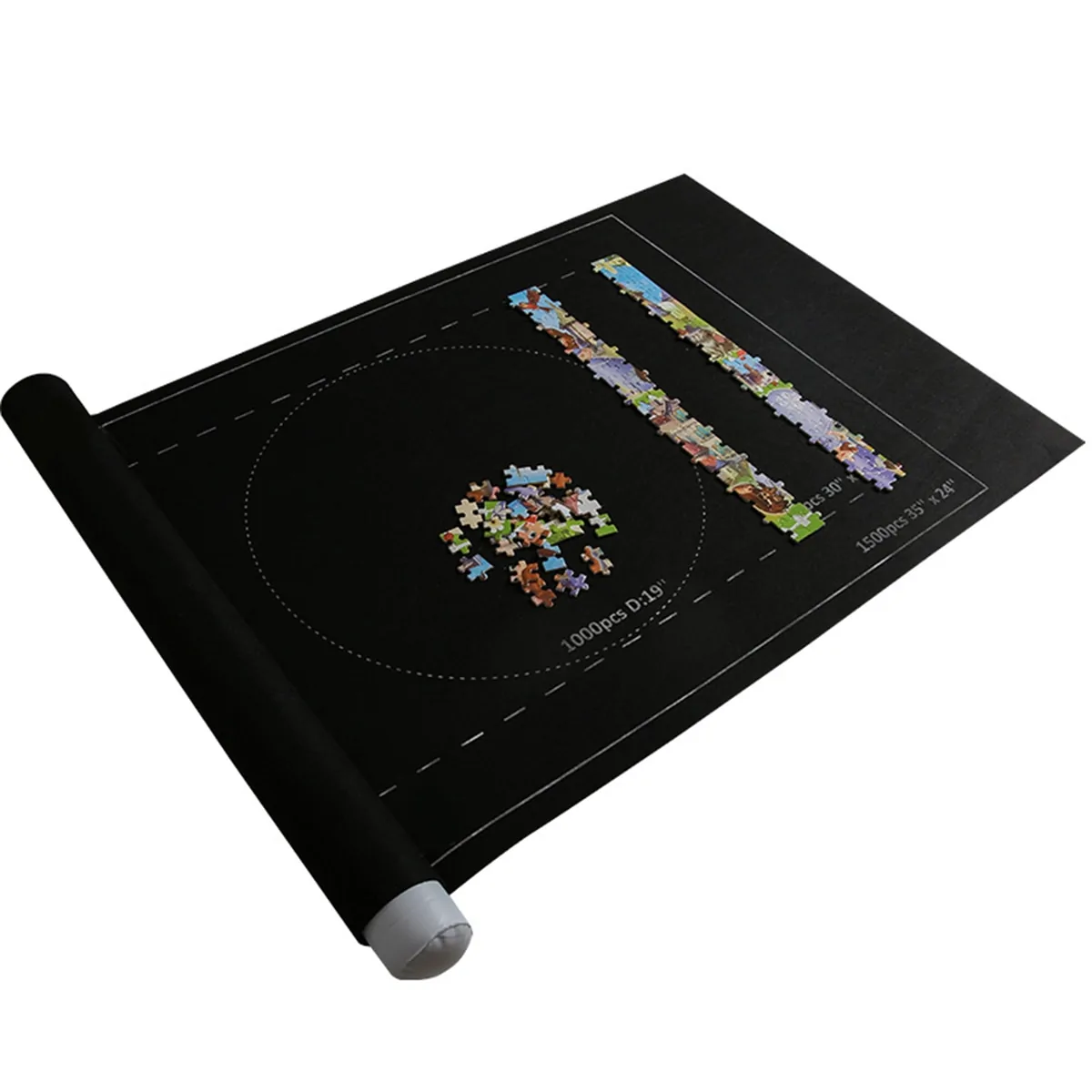 Puzzles Mat Jigsaw Roll Felt Mat Play - Image 3