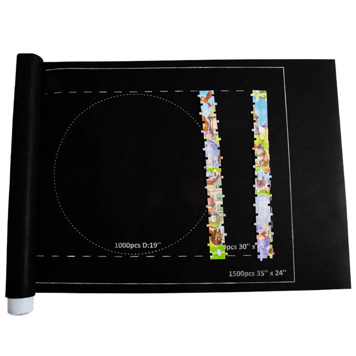Puzzles Mat Jigsaw Roll Felt Mat Play - Image 4