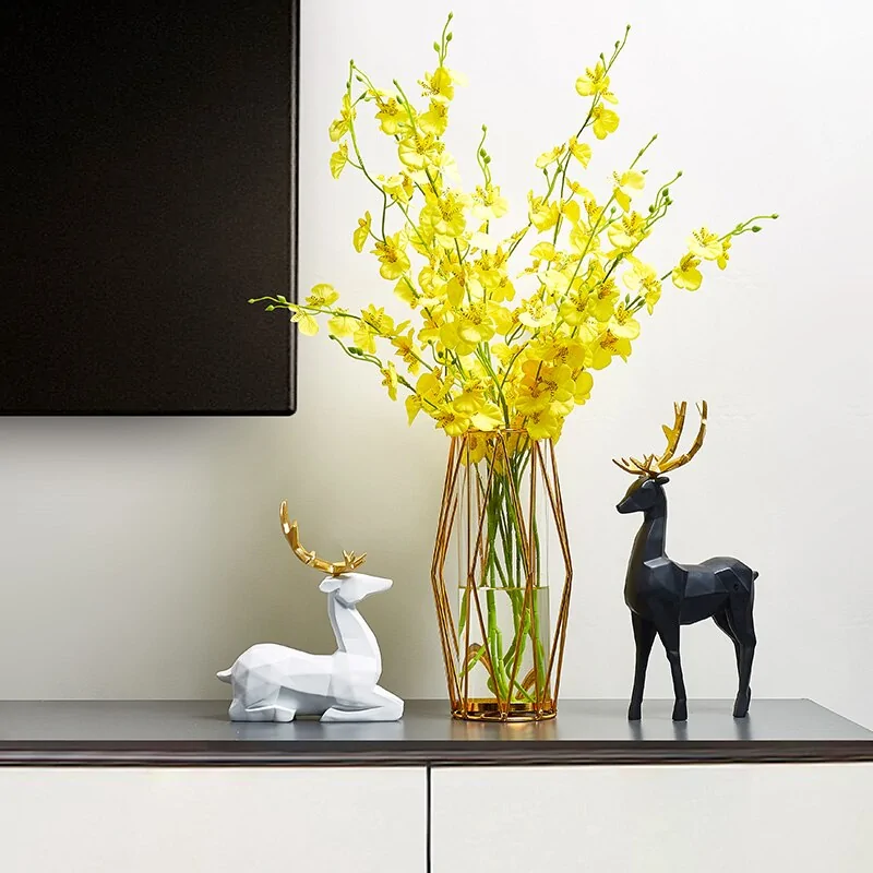 Resin Deer Statue Sculpture Ornament - Image 2