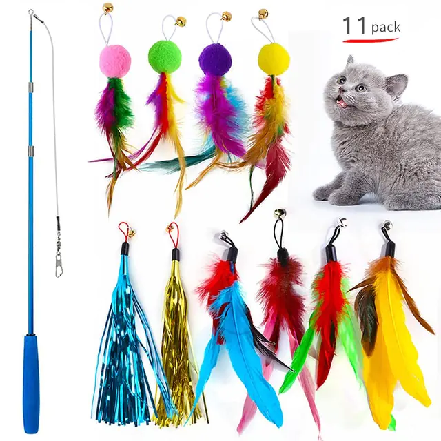 Retractable Cat Feather Toy for Indoor Cats - Image 12