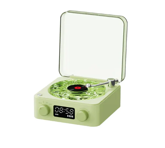 Retro Bluetooth Turntable Speaker with RGB Lamp - Image 9