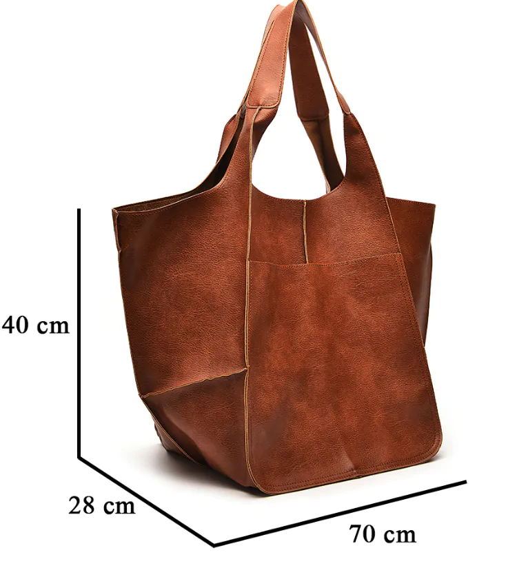 Retro Luxury Shoulder Bag: Casual PU Leather Tote - Image 8