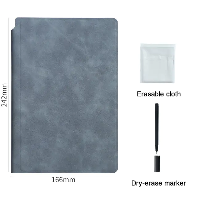 Reusable Whiteboard Notebook Leather Memo - Image 13