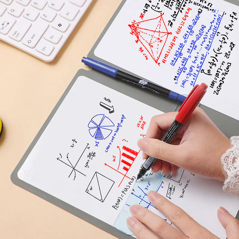 Reusable Whiteboard Notebook Leather Memo - Image 6