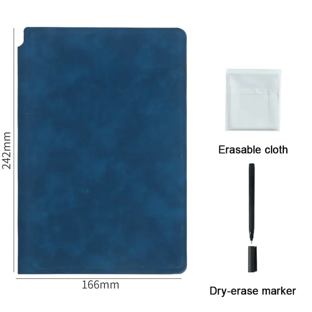 Reusable Whiteboard Notebook Leather Memo - Image 7