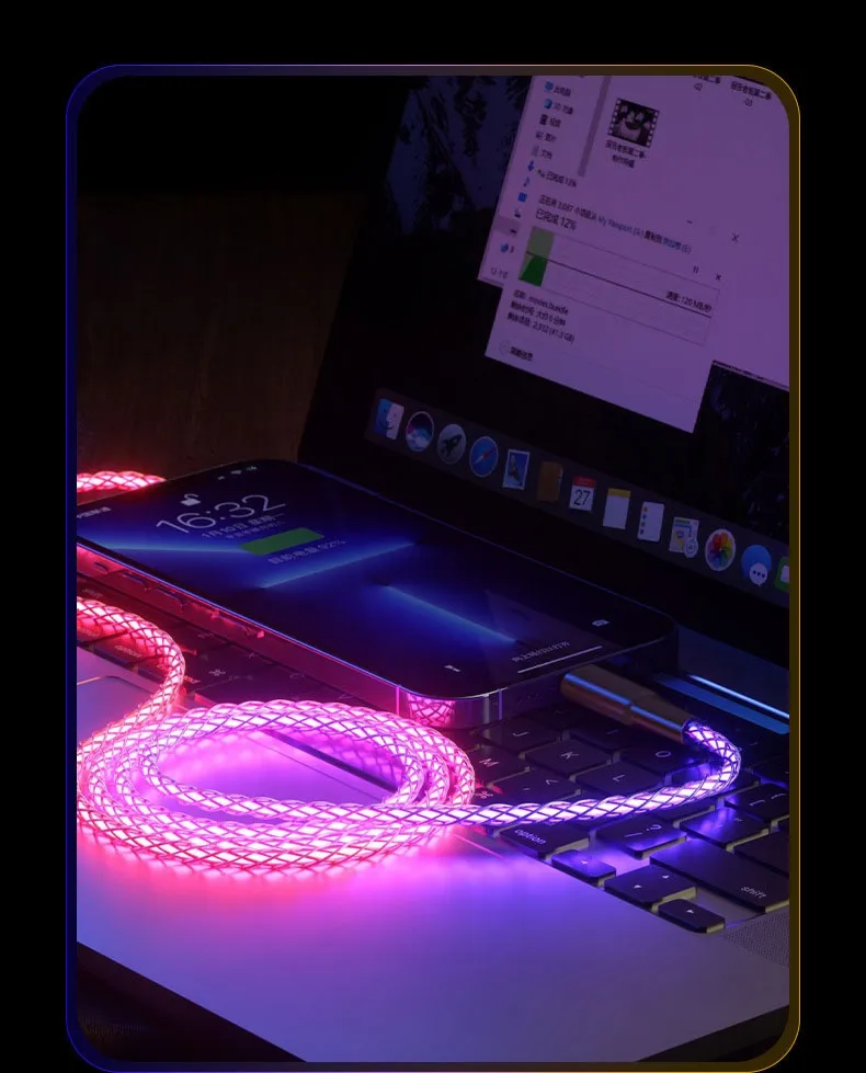 RGB Charging Data Cable Magic Color - Image 3
