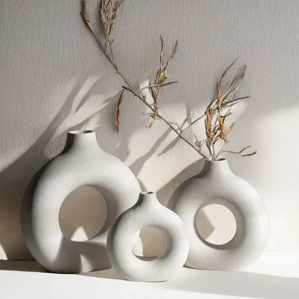 Round Ceramic Vase - Image 2