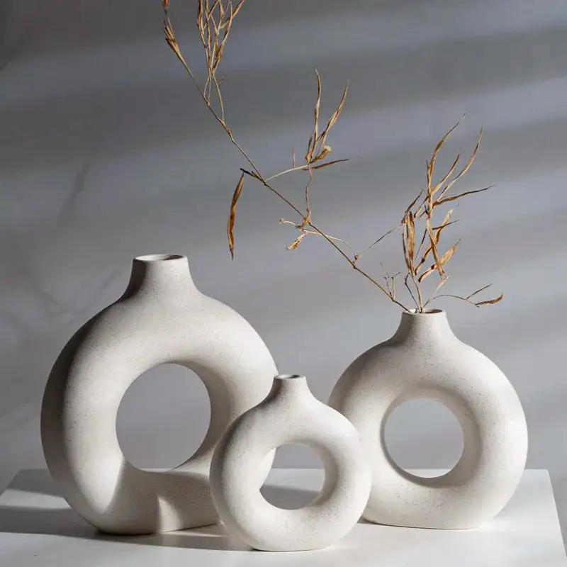 Round Ceramic Vase - Image 3