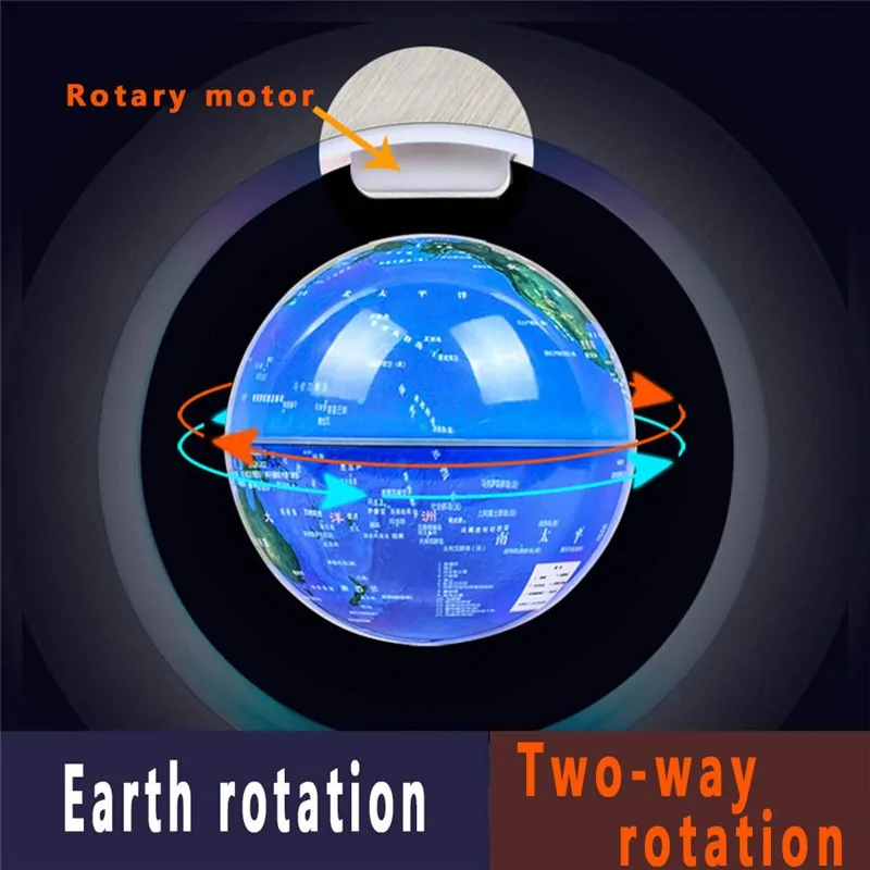 round LED Levitating Rotating Night Lamp - Image 2