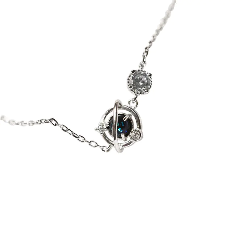 S925 Silver Cosmic Starry Sky Planet Bracelet for Women - Image 6